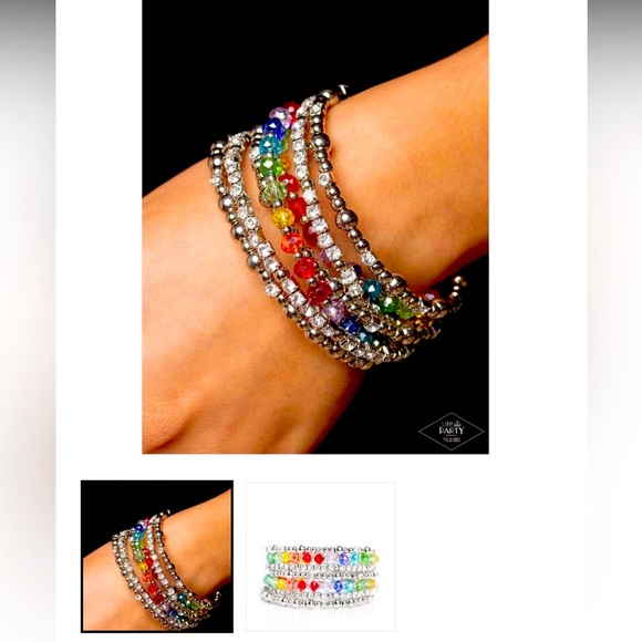 🧊💎🧊 “ICE KNOWING YOU” MULTI BRACELET ~ PAPARAZZI❗️STUNNING❗️🧊💎🧊 - Picture 3 of 5